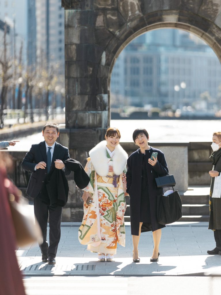 東京　成人式前撮り　ロケーション撮影