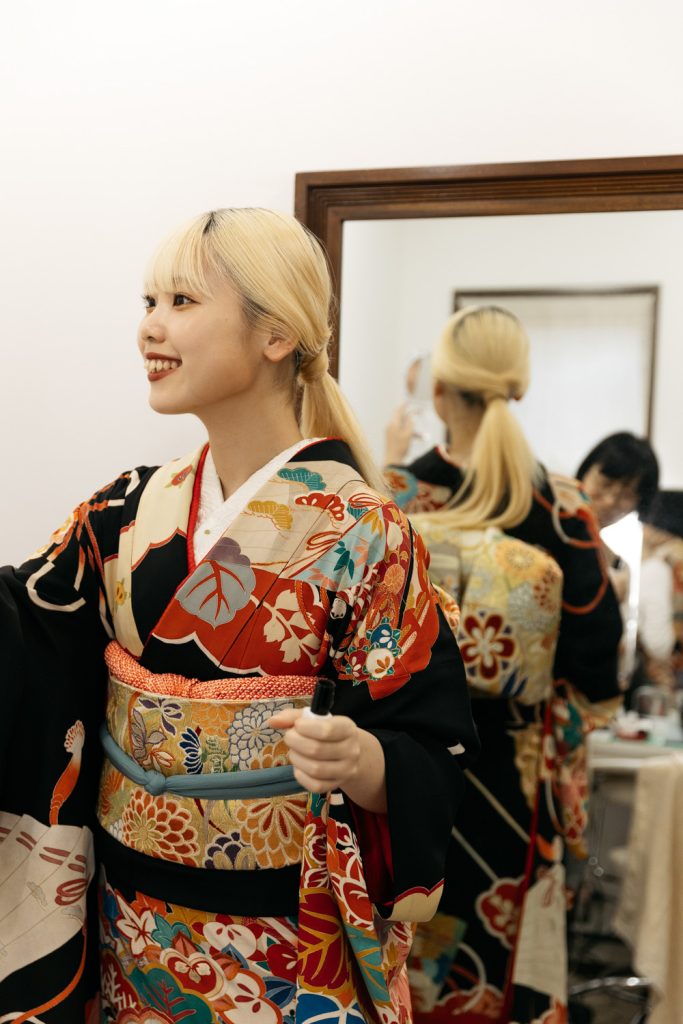 成人式振袖　ロケーション撮影　東京