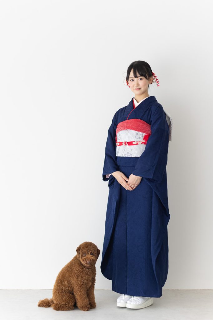 成人式振袖　スタジオ撮影